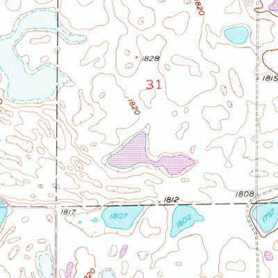 United States Geological Survey Cleveland SE, ND (1953, 24000-Scale) digital map