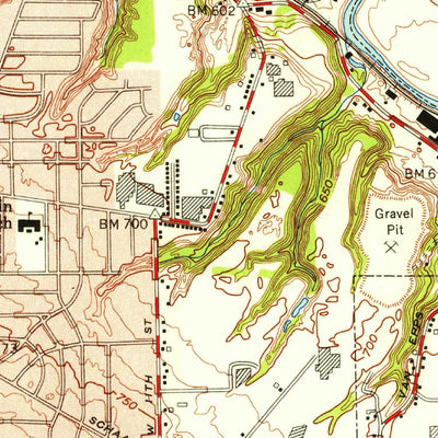 United States Geological Survey Cleveland South, OH (1953, 24000-Scale) digital map