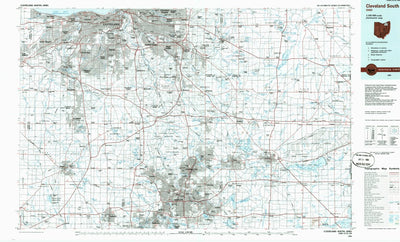 United States Geological Survey Cleveland South, OH (1986, 100000-Scale) digital map
