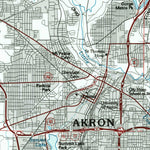 United States Geological Survey Cleveland South, OH (1986, 100000-Scale) digital map
