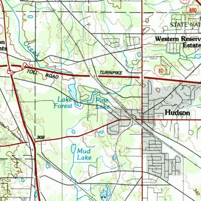 United States Geological Survey Cleveland South, OH (1994, 100000-Scale) digital map