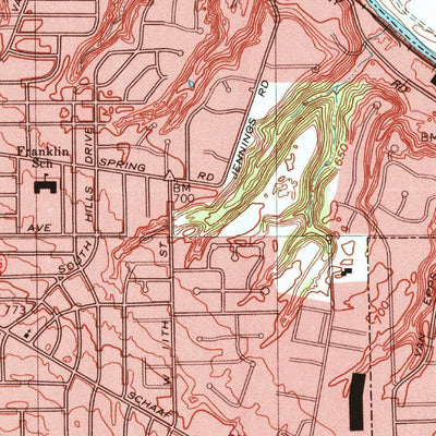 United States Geological Survey Cleveland South, OH (1994, 24000-Scale) digital map