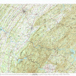 United States Geological Survey Cleveland, TN-NC (1981, 100000-Scale) digital map