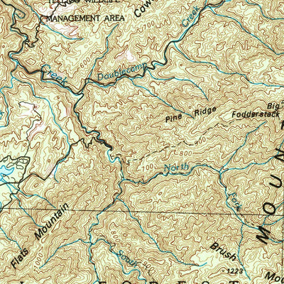 United States Geological Survey Cleveland, TN-NC (1981, 100000-Scale) digital map