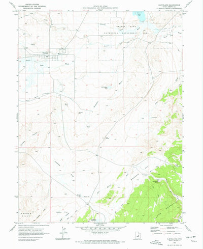 United States Geological Survey Cleveland, UT (1969, 24000-Scale) digital map