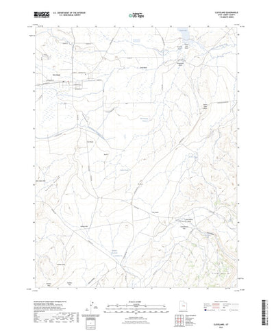 United States Geological Survey Cleveland, UT (2023, 24000-Scale) digital map