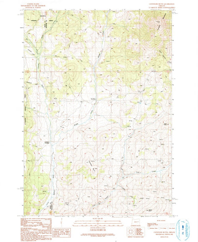 United States Geological Survey Clevenger Butte, OR (1990, 24000-Scale) digital map