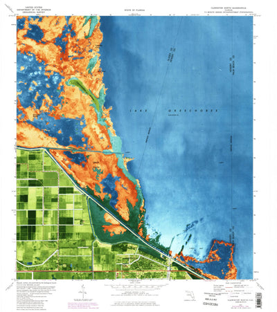 United States Geological Survey Clewiston North, FL (1971, 24000-Scale) digital map