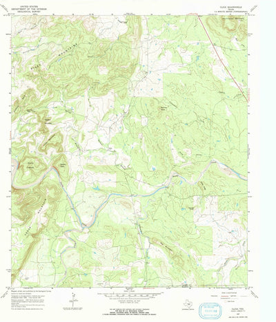 United States Geological Survey Click, TX (1967, 24000-Scale) digital map