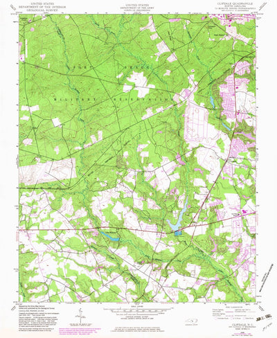 United States Geological Survey Clifdale, NC (1948, 24000-Scale) digital map