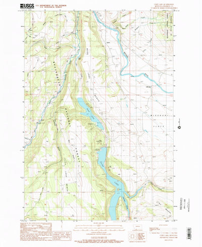 United States Geological Survey Cliff Lake, MT (1988, 24000-Scale) digital map