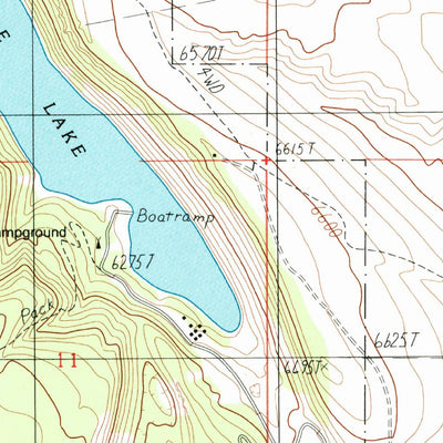 United States Geological Survey Cliff Lake, MT (1988, 24000-Scale) digital map