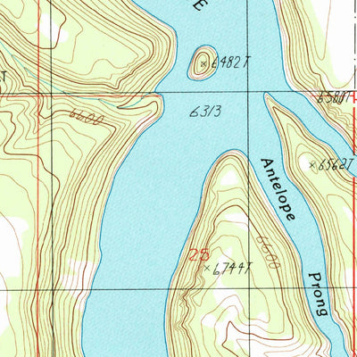 United States Geological Survey Cliff Lake, MT (1988, 24000-Scale) digital map