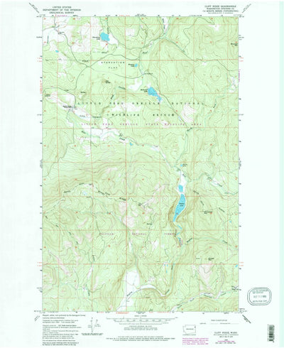 United States Geological Survey Cliff Ridge, WA (1964, 24000-Scale) digital map