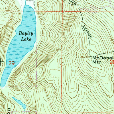 United States Geological Survey Cliff Ridge, WA (1964, 24000-Scale) digital map