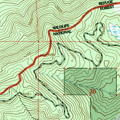 United States Geological Survey Cliff Ridge, WA (1992, 24000-Scale) digital map