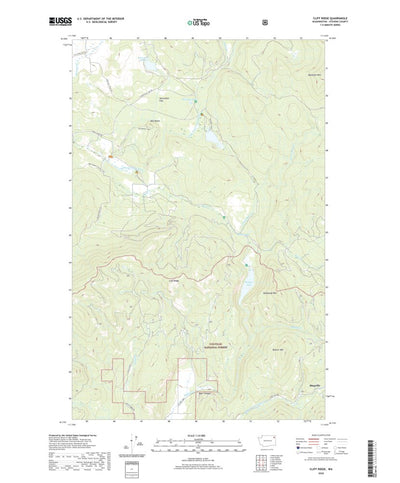 United States Geological Survey Cliff Ridge, WA (2020, 24000-Scale) digital map