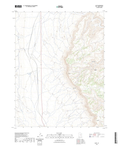 United States Geological Survey Cliff, UT (2023, 24000-Scale) digital map