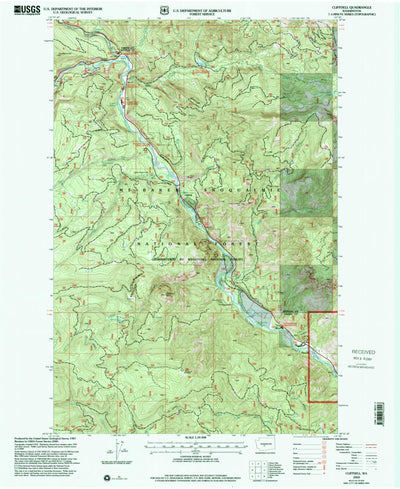 United States Geological Survey Cliffdell, WA (2000, 24000-Scale) digital map