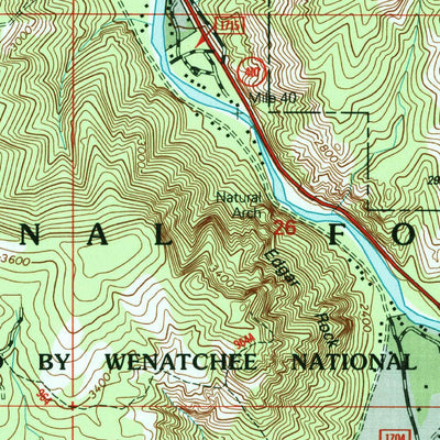 United States Geological Survey Cliffdell, WA (2000, 24000-Scale) digital map