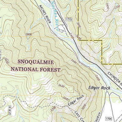 United States Geological Survey Cliffdell, WA (2020, 24000-Scale) digital map