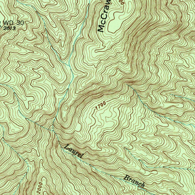 United States Geological Survey Cliffield Mountain, NC (1946, 24000-Scale) digital map