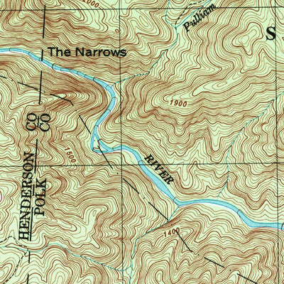 United States Geological Survey Cliffield Mountain, NC (1997, 24000-Scale) digital map