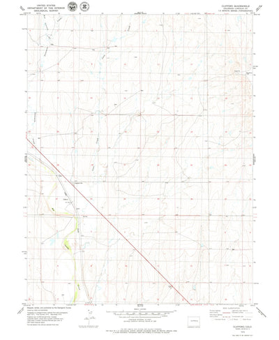 United States Geological Survey Clifford, CO (1979, 24000-Scale) digital map