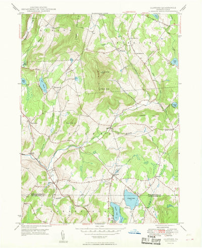 United States Geological Survey Clifford, PA (1948, 24000-Scale) digital map