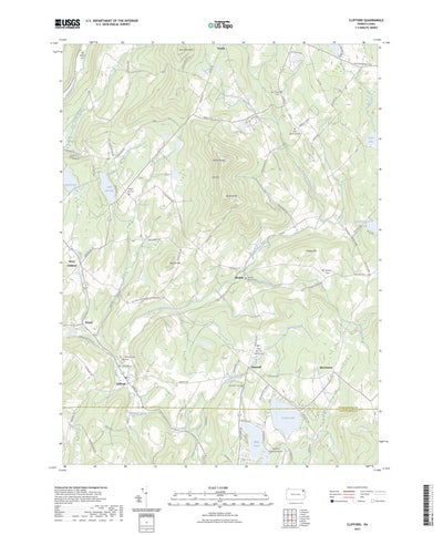 United States Geological Survey Clifford, PA (2023, 24000-Scale) digital map