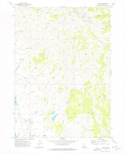 United States Geological Survey Cliffs, ID (1973, 24000-Scale) digital map