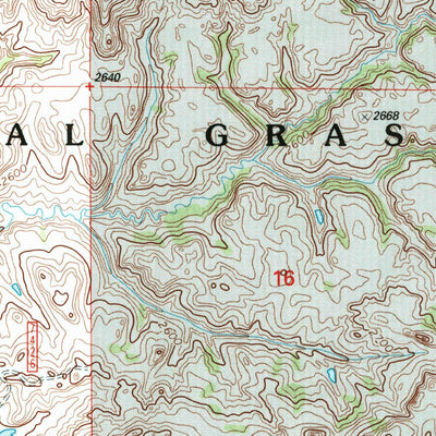United States Geological Survey Cliffs Plateau, ND (1997, 24000-Scale) digital map