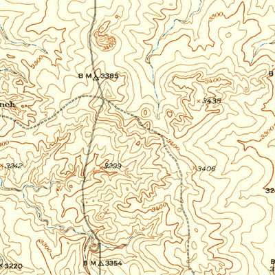 United States Geological Survey Cliffside, TX (1934, 62500-Scale) digital map