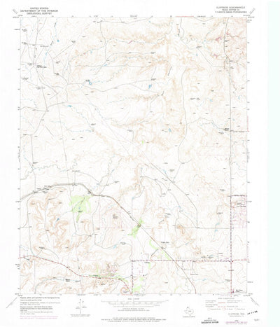 United States Geological Survey Cliffside, TX (1953, 24000-Scale) digital map