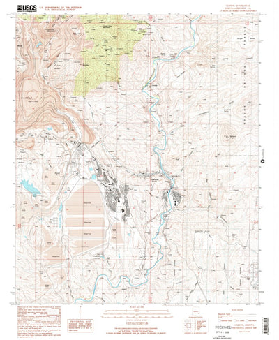 United States Geological Survey Clifton, AZ (1989, 24000-Scale) digital map