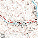 United States Geological Survey Clifton, AZ (1997, 24000-Scale) digital map