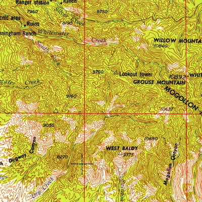 United States Geological Survey Clifton, AZ-NM (1958, 250000-Scale) digital map