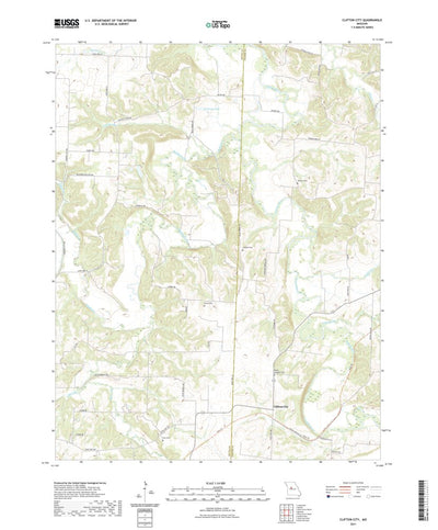United States Geological Survey Clifton City, MO (2021, 24000-Scale) digital map