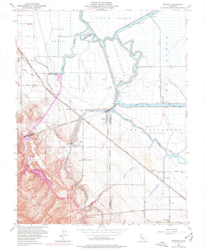 United States Geological Survey Clifton Court Forebay, CA (1952, 24000-Scale) digital map
