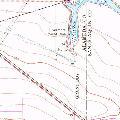 United States Geological Survey Clifton Court Forebay, CA (1952, 24000-Scale) digital map