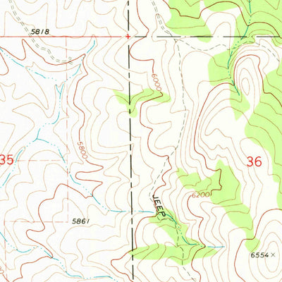 United States Geological Survey Clifton Creek, ID (1968, 24000-Scale) digital map