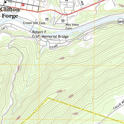 United States Geological Survey Clifton Forge, VA (2013, 24000-Scale) digital map
