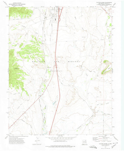 United States Geological Survey Clifton House, NM (1971, 24000-Scale) digital map