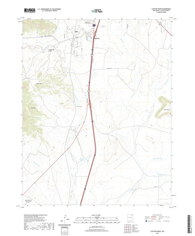 United States Geological Survey Clifton House, NM (2020, 24000-Scale) digital map