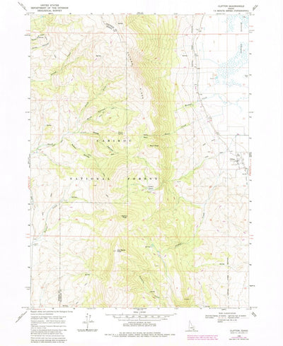 United States Geological Survey Clifton, ID (1968, 24000-Scale) digital map