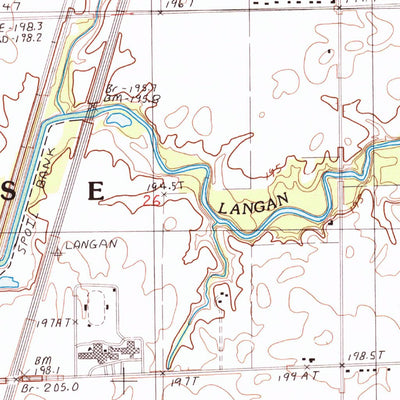 United States Geological Survey Clifton, IL (1986, 24000-Scale) digital map