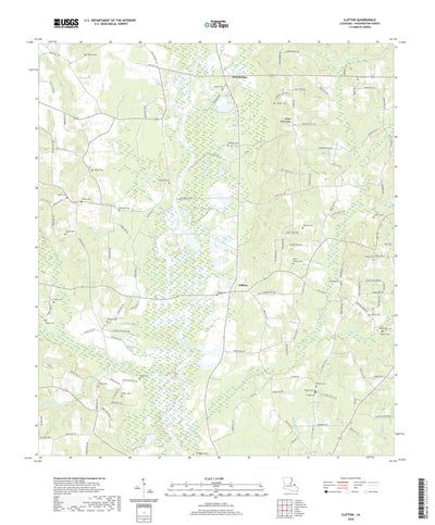 United States Geological Survey Clifton, LA (2020, 24000-Scale) digital map