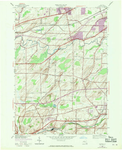 United States Geological Survey Clifton, NY (1950, 24000-Scale) digital map