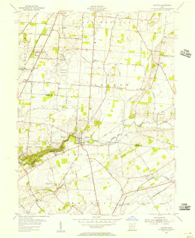 United States Geological Survey Clifton, OH (1954, 24000-Scale) digital map