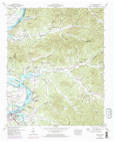 United States Geological Survey Clifton, TN (1949, 24000-Scale) digital map